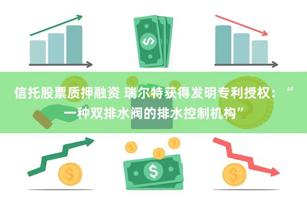 信托股票质押融资 瑞尔特获得发明专利授权：“一种双排水阀的排