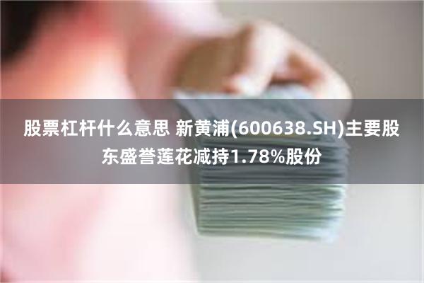 股票杠杆什么意思 新黄浦(600638.SH)主要股东盛誉莲花减持1.78%股份