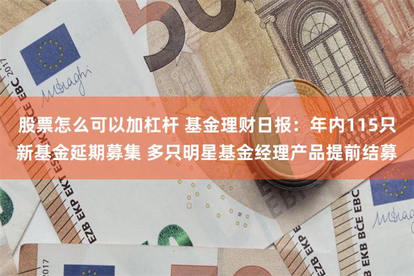 股票怎么可以加杠杆 基金理财日报：年内115只新基金延期募集