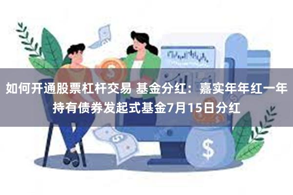 如何开通股票杠杆交易 基金分红：嘉实年年红一年持有债券发起式